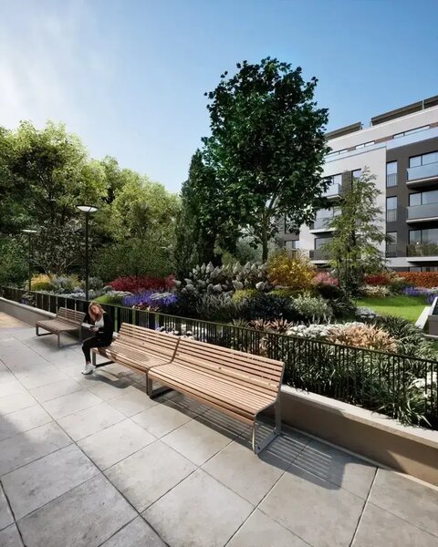 Mosilor, garsoniera cu gradina, ansamblu nou, finalizat, Icon Garden