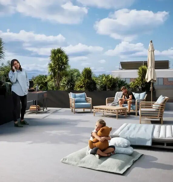 Mosilor, garsoniera cu gradina, ansamblu nou, finalizat, Icon Garden
